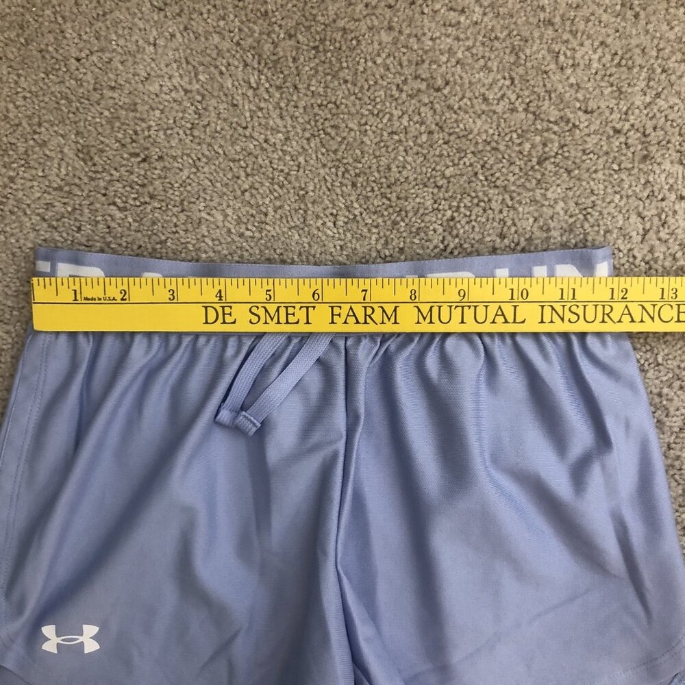 Under Armour Play Up Shorts Solid Purple HeatGear Loose New NWT Girls Medium - Picture 5 of 6